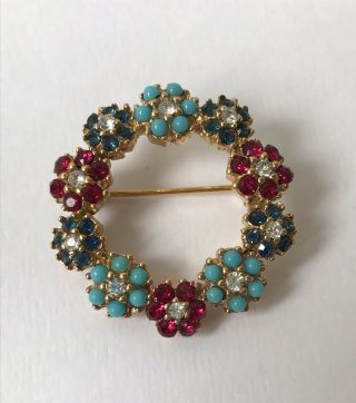 Vintage Jewellery CINER Signed Parure Necklace Earrings & Brooch Pin 7
