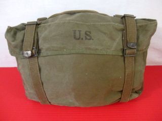 Post - Wwii Us Army Od Green M1945 Lower Cargo Combat Pack - Dated 1952 2
