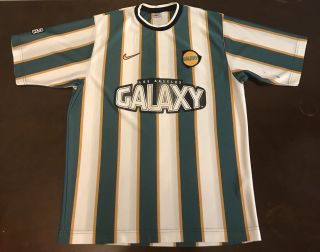 Rare Vintage 1997 Nike Mls La Galaxy Futbol Soccer Jersey