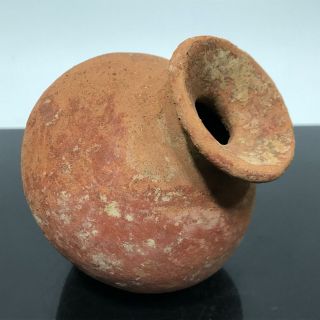 Ancient Pre - Columbian America Artifact Figural Pottery Water Vessel Vase