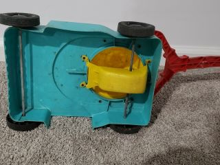 Vintage MARX Plastic Toy LAWN MOWER With Motor Roar 3