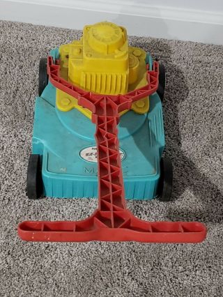 Vintage MARX Plastic Toy LAWN MOWER With Motor Roar 4