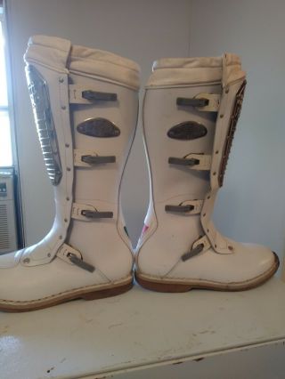 Hi Point Motocross Boots Vintage White,  Size Us 12