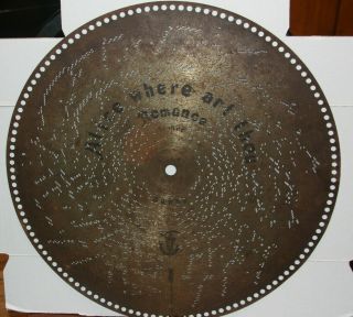13 Rare 19 5/8 Music Box Discs Antique Polyphon,  Regina Rare Titles 1890 ' s 12