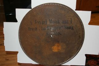 13 Rare 19 5/8 Music Box Discs Antique Polyphon,  Regina Rare Titles 1890 ' s 9