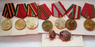 Sedikh Set Veteran Ww2 Ww Ii Ussr Soviet Russian Militar Medal