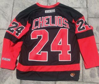 Vintage Ccm Chris Chelios Detroit Red Wings Hockey Stitched Jersey Mens Large