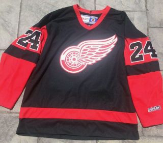 Vintage CCM Chris Chelios Detroit Red Wings Hockey Stitched Jersey Mens Large 4