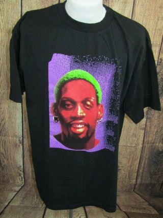 Vtg Dennis Rodman Show Me Your Colors Mistic T - Shirt Xl Double Sided 1990s 90s