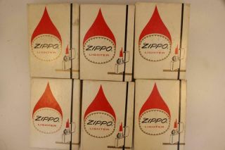 6 Vintage Zippo Lighters Advertising Hickory Nc