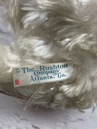 RARE Vtg Rushton Star Creation Rubber Face Bunny Rabbit 13” Plush Stuffed Toy 5