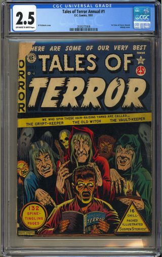 Tales Of Terror Annual 1 Rare Pre - Code Ec Horror Giant Comic 1951 Cgc 2.  5