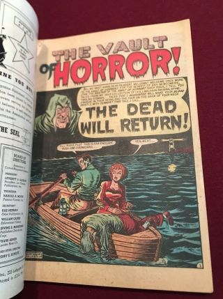Tales of Terror Annual 1 RARE Pre - Code EC Horror Giant Comic 1951 CGC 2.  5 3