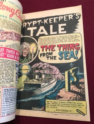 Tales of Terror Annual 1 RARE Pre - Code EC Horror Giant Comic 1951 CGC 2.  5 6