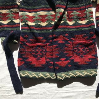 Polo Country Ralph Lauren Navajo Sweater RRL Cardigan Blanket Indian Sz medium 2