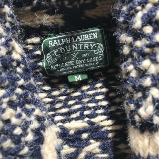 Polo Country Ralph Lauren Navajo Sweater RRL Cardigan Blanket Indian Sz medium 5