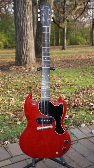 1961 Gibson Les Paul Jr Vintage Electric Guitar,  OHSC 2