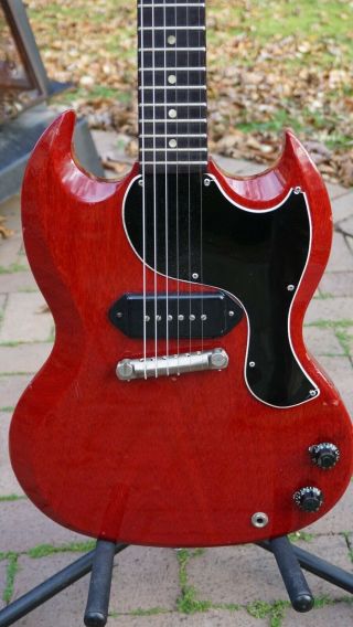 1961 Gibson Les Paul Jr Vintage Electric Guitar,  OHSC 4
