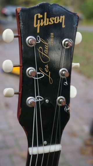 1961 Gibson Les Paul Jr Vintage Electric Guitar,  OHSC 8