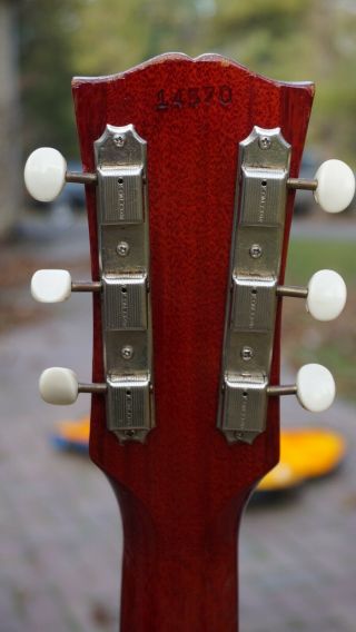 1961 Gibson Les Paul Jr Vintage Electric Guitar,  OHSC 9