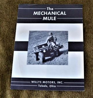 Vtg 1956 Mechanical Mule Willys Motors Inc.  Jeep M274 Brochure