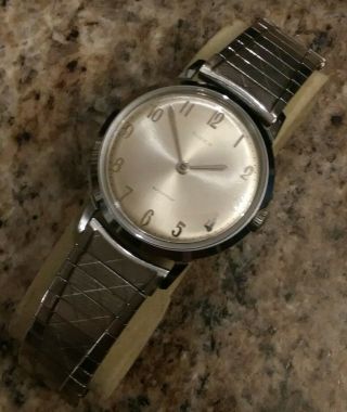 Vintage Incredable 1965 Timex Marlin Mens Watch " And Serviced "