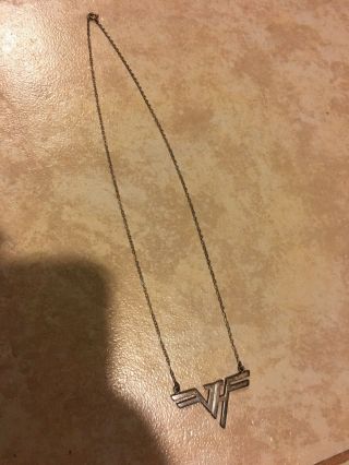 Van Halen Productions Vintage 1980 Sterling Hallmarked Necklace Authentic 2