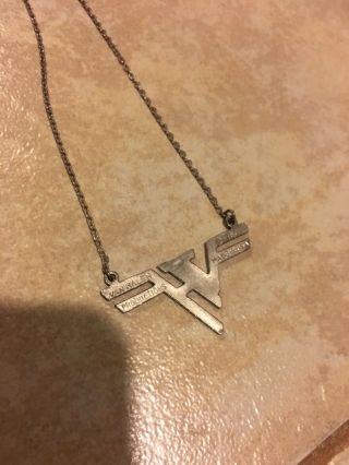 Van Halen Productions Vintage 1980 Sterling Hallmarked Necklace Authentic 3