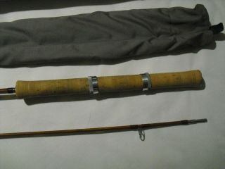 Vintage Orvis Battenkill Impregnated Bamboo spinning Rod 7 ' - 2 piece - 4 1/2 oz 8
