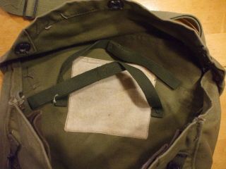 U.  S.  Army Light Weight Service Mask canvas carry bag WW2 era gently 6