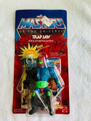 Motu,  Vintage Trap - Jaw W/warrior Ring,  Masters Of The Universe,  Moc,  1982