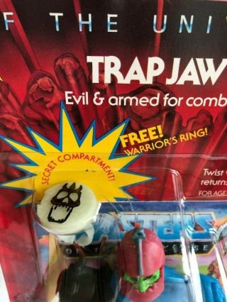 MOTU,  Vintage TRAP - JAW w/Warrior Ring,  Masters of the Universe,  MOC,  1982 2