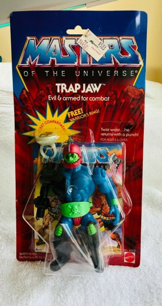 MOTU,  Vintage TRAP - JAW w/Warrior Ring,  Masters of the Universe,  MOC,  1982 3