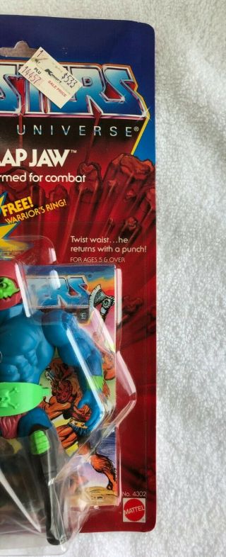 MOTU,  Vintage TRAP - JAW w/Warrior Ring,  Masters of the Universe,  MOC,  1982 5