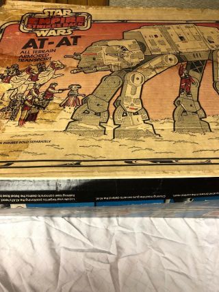 Vintage Star Wars AT - AT Walker 100 and Complete w/Box and Instructions. 10