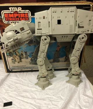 Vintage Star Wars At - At Walker 100 And Complete W/box And Instructions.