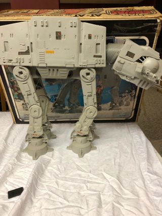 Vintage Star Wars AT - AT Walker 100 and Complete w/Box and Instructions. 8