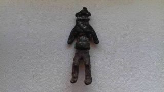 Scythian Amulet.  Man Hunter.  Scythians.  Bronze.  6th Century.  About 35 Mm.