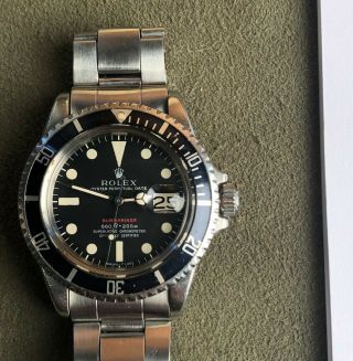 Vintage Rolex RED Submariner 1680 from 1970 1971 Sub Rare PUNCHED PAPERS NR 3