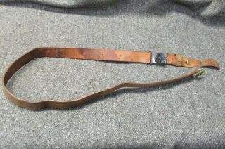 Swede Mauser Leather Sling With Quick Detach Buckle - Fits All Models