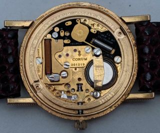 Vintage CORUM $10 LIBERTY GOLD COIN WATCH 18k & 22K Quartz Running Wristwatch 6