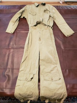 World War Two United States Air Force Summer Flying Suit Medium Tan