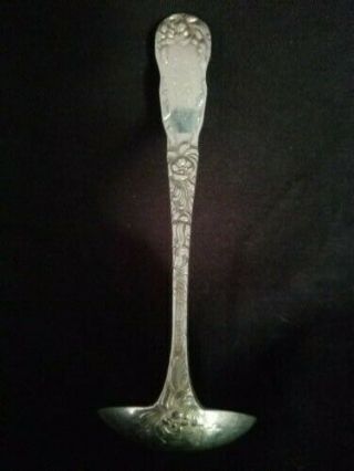 Kirk Stieff Chrysanthemum,  Antique Sterling Silver Sauce Ladle Circa 1904