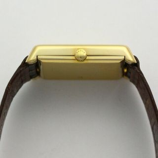 Vintage 1980 ' s 18K Yellow Gold Rolex Cellini Ref.  4103 Wristwatch 4