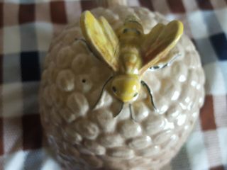 VINTAGE MINIATURE BEE HIVE TEA POT PITCHER CREAMER MADE IN JAPAN 5