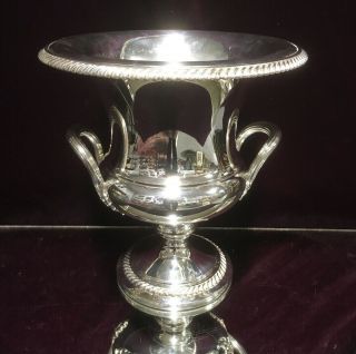 Vtg.  Webster - Wilcox Silver Plate International Ice Bucket Cooler Urn