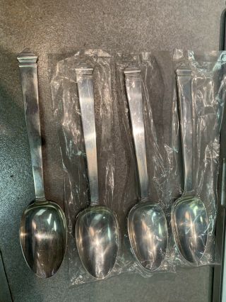 Tiffany & Co.  Hampton Sterling 4 Spoon Set