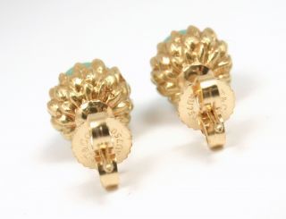 Rare Vintage Tiffany & Co Schlumberger 18K Gold Turquoise Acorn Stud Earrings 3