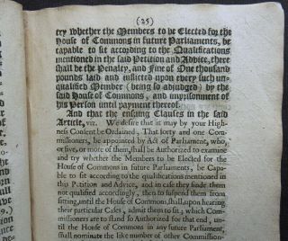 Rare HUMBLE PETITION & ADVICE PROTECTOR 1657 CROMWELL Commonwealth POWER OATH 11