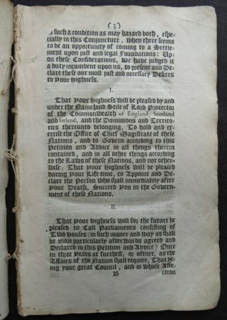 Rare HUMBLE PETITION & ADVICE PROTECTOR 1657 CROMWELL Commonwealth POWER OATH 5